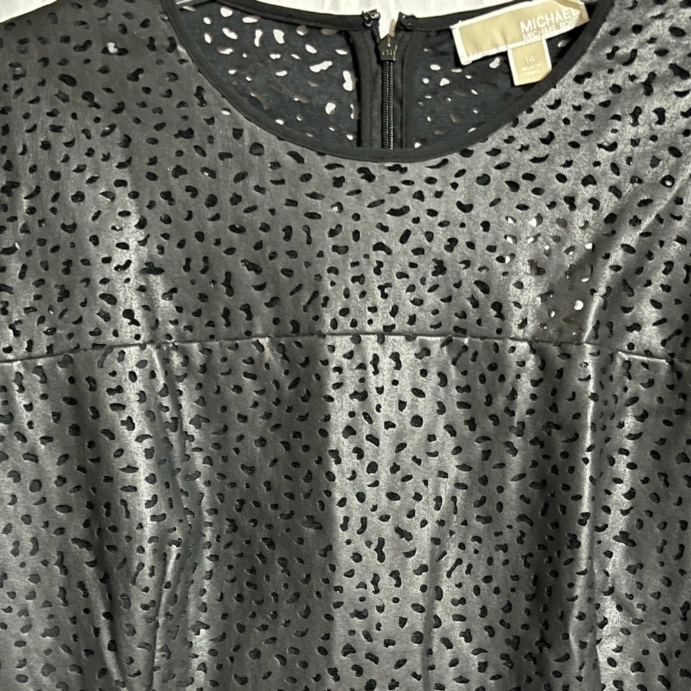 Michael Kors Black Lace Looking Design Dress